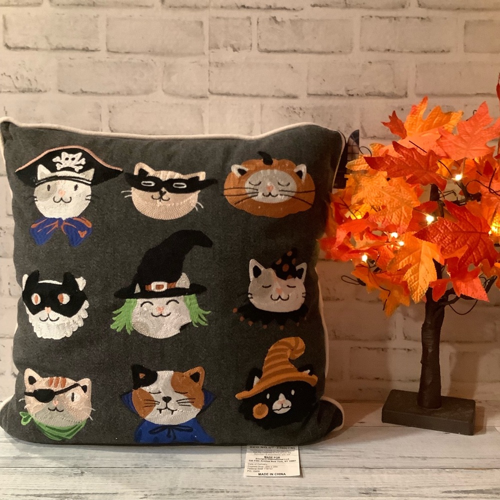ENVOGUE 20×20 Masked Cats Pillow